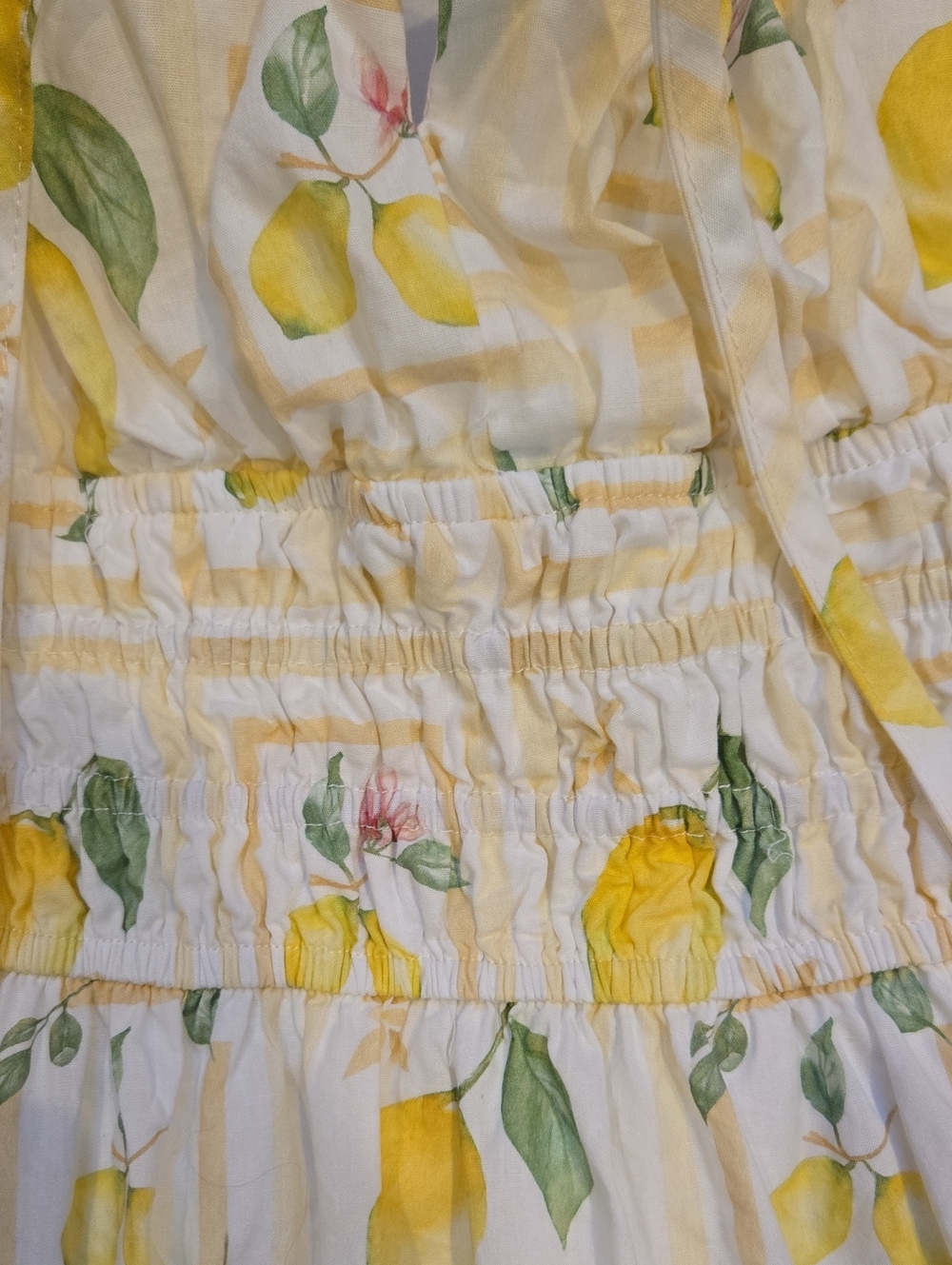 Petal & Pup Lemon Print Smocked Sundress - Picture 4 of 12